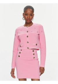 Pinko Kardigan Ciliegio 102881 A1LK Różowy Regular Fit. Kolor: różowy. Materiał: syntetyk, wiskoza