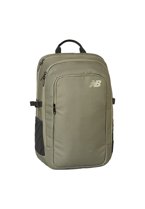 Plecak New Balance LAB23091DEK – zielony. Kolor: zielony. Materiał: poliester, materiał. Styl: sportowy