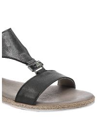 Czarne Sandały Lemar Wygodne Skórzane Buty. Kolor: czarny. Materiał: skóra #3