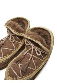 Mou Śniegowce Eskimo Scoubidoo Lace FW101124A Brązowy. Kolor: brązowy. Materiał: skóra #4