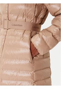 Calvin Klein Kurtka zimowa LV044D543G Beżowy Slim Fit. Kolor: beżowy. Materiał: syntetyk. Sezon: zima #3