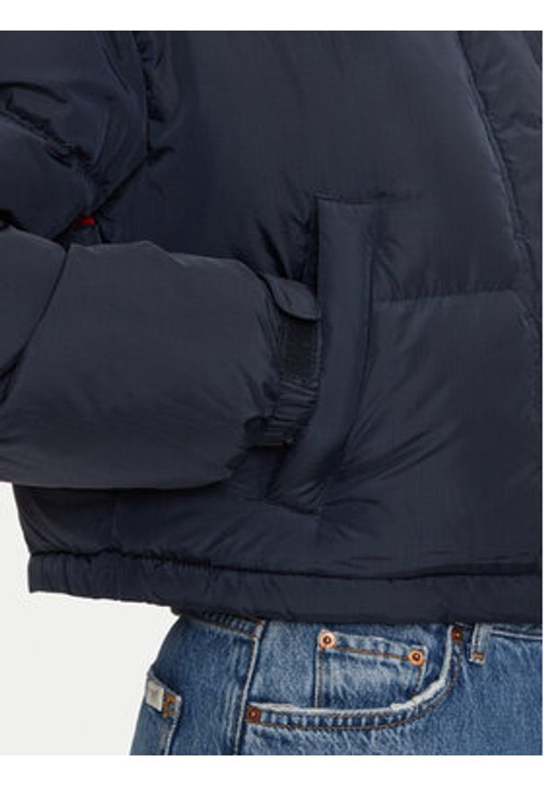 Tommy Jeans Kurtka puchowa Alaska DW0DW18820 Granatowy Relaxed Fit. Kolor: niebieski. Materiał: syntetyk