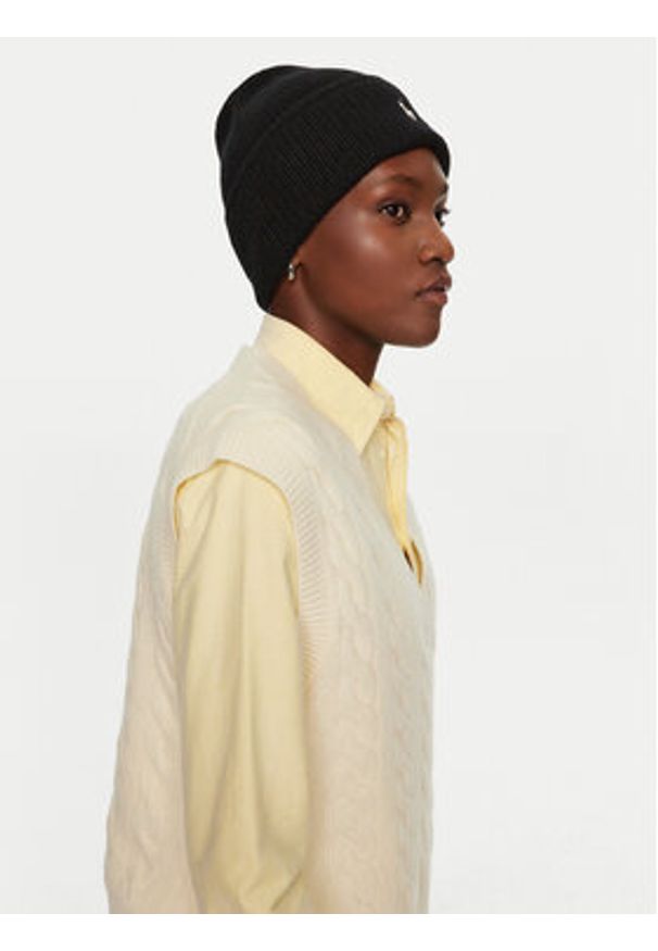 Polo Ralph Lauren Czapka 455954355007 Czarny. Kolor: czarny. Materiał: wełna, materiał