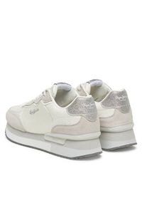Pepe Jeans Sneakersy Rusper Shine PLS60033 Biały. Kolor: biały. Materiał: skóra, zamsz