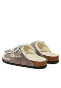 Birkenstock Klapki Arizona Shearling Leve 1028062 Fioletowy. Kolor: fioletowy. Materiał: skóra, zamsz #3