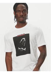 Hugo - HUGO T-Shirt Dobero 50542734 Biały Regular Fit. Kolor: biały. Materiał: bawełna #3