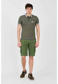 Aeronautica Militare - AERONAUTICA MILITARE Zielone męskie polo Short Sleeve, Rozmiar L. Typ kołnierza: polo. Kolor: zielony #3