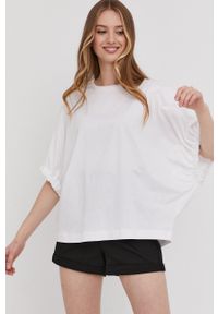Answear Lab T-shirt damski kolor biały. Kolor: biały. Materiał: dzianina. Wzór: gładki. Styl: wakacyjny #3