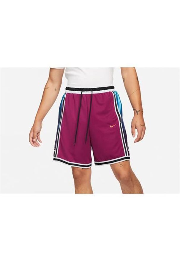 Spodnie koszykarskie męskie Nike Dri-fit. Kolor: fioletowy. Materiał: materiał, syntetyk. Technologia: Dri-Fit (Nike). Długość: krótkie
