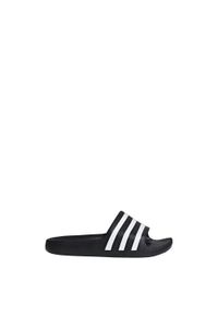 Klapki basenowe dla dzieci Adidas Adilette Aqua Slides. Okazja: na plażę. Kolor: czarny, wielokolorowy, biały. Materiał: guma. Sezon: lato. Styl: elegancki, sportowy #1