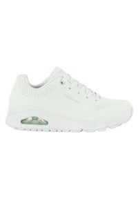skechers - Buty na co dzień damskie SKECHERS UNO FROSTY KICKS skóra. Okazja: na co dzień. Kolor: zielony. Materiał: skóra. Model: Skechers Sport. Sport: turystyka piesza