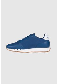 EA7 Emporio Armani - EA7 Niebieskie sneakersy z białą podeszwą, Rozmiar 45 1/3. Kolor: niebieski #5