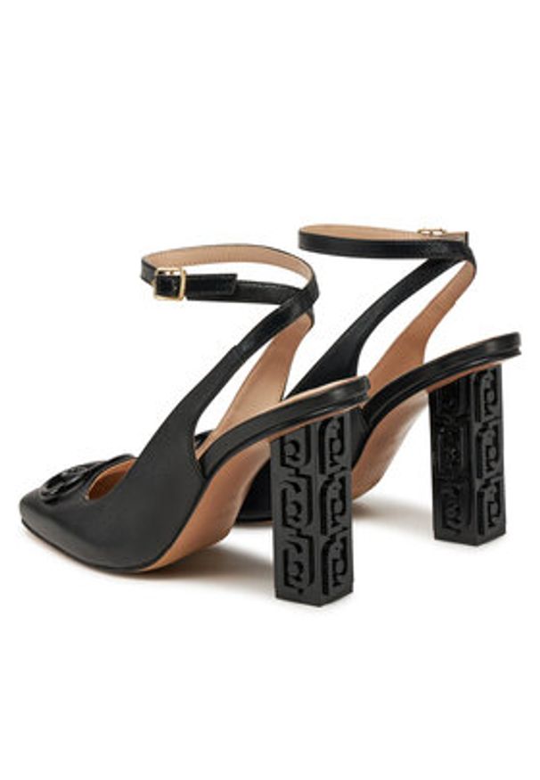 Liu Jo Sandały Jennifer 12 SA5019 PX460 Czarny. Kolor: czarny. Materiał: skóra