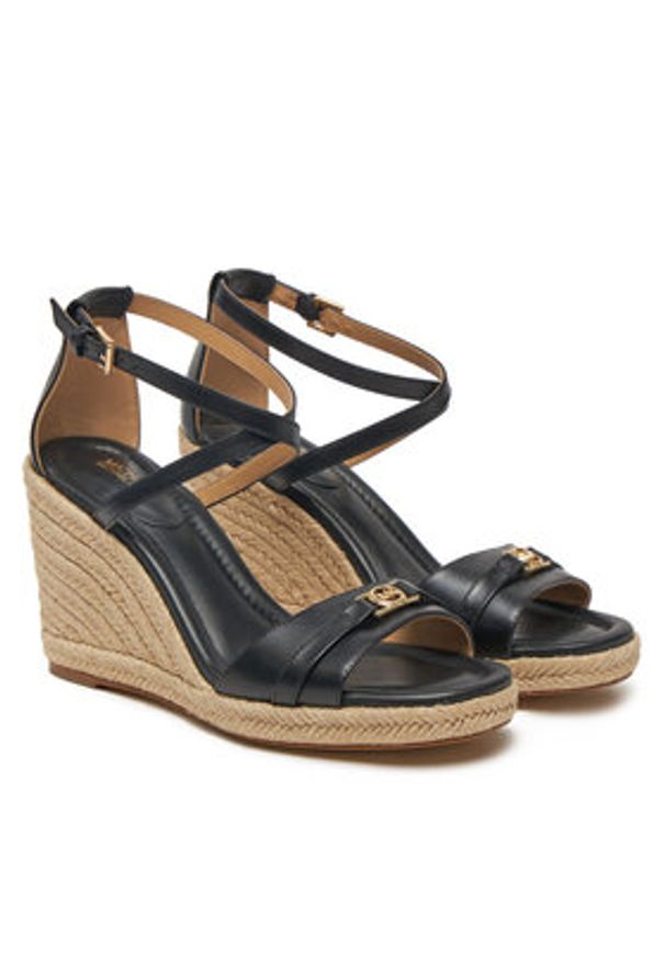 MICHAEL Michael Kors Espadryle Mandy Wedge 40R5MAMS2L Czarny. Kolor: czarny. Materiał: skóra
