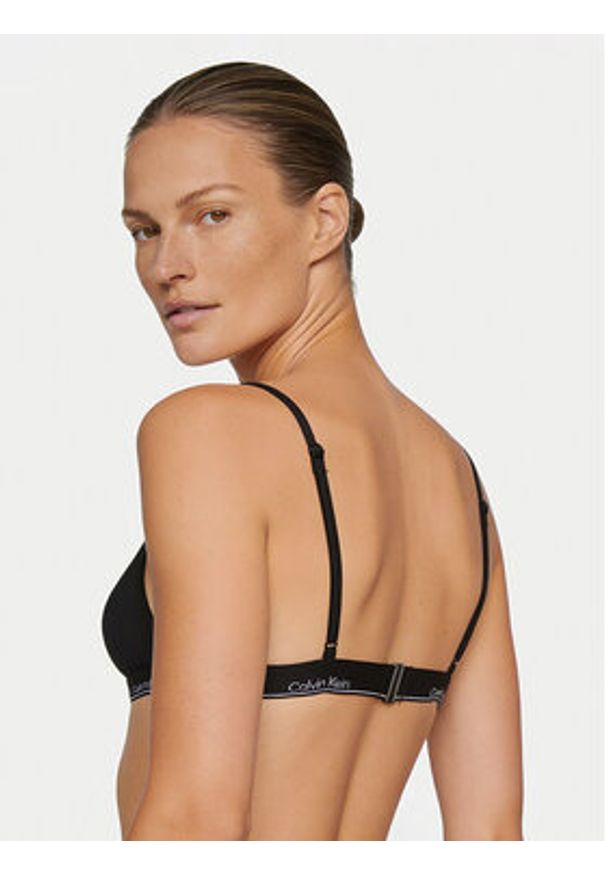Calvin Klein Swimwear Góra od bikini LV00Q61208 Czarny. Kolor: czarny. Materiał: syntetyk