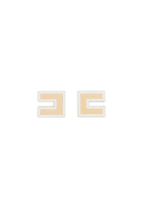 Elisabetta Franchi Kolczyki OR-30B-56E2-V150 Złoty. Materiał: metalowe. Kolor: złoty