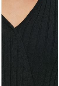 Pennyblack Sukienka kolor czarny mini rozkloszowana. Kolor: czarny. Materiał: tkanina, materiał, dzianina. Wzór: gładki. Typ sukienki: rozkloszowane. Długość: mini #2