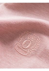 Ombre Clothing - Męski melanżowy longsleeve polo z haftem – różowy melanż V2 OM-POLS-0129 - XXL. Okazja: na co dzień. Typ kołnierza: polo. Kolor: różowy. Materiał: dzianina, bawełna. Długość rękawa: długi rękaw. Długość: długie. Wzór: melanż, haft. Styl: klasyczny, sportowy, casual #7