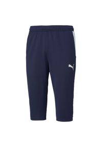 Spodnie męskie Puma teamLIGA Training 3/4 Pants. Kolor: biały, niebieski, wielokolorowy. Sport: fitness, piłka nożna #1