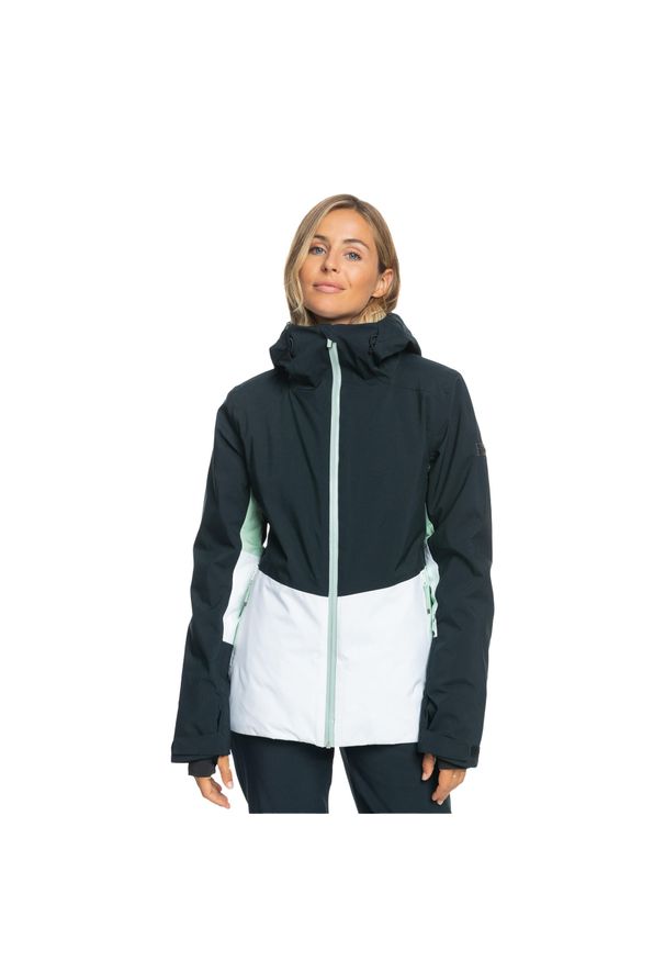 Roxy - Kurtka snowboardowa damska ROXY Peakside. Kolor: czarny. Sezon: zima. Sport: snowboard