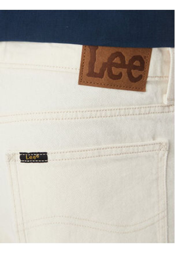Lee Jeansy Oscar 112364188 Biały Tapered Fit. Kolor: biały. Materiał: bawełna