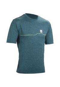 Koszulka rowerowa LEATT Jersey MTB Trail 1.0. Kolor: wielokolorowy, niebieski, zielony. Materiał: jersey