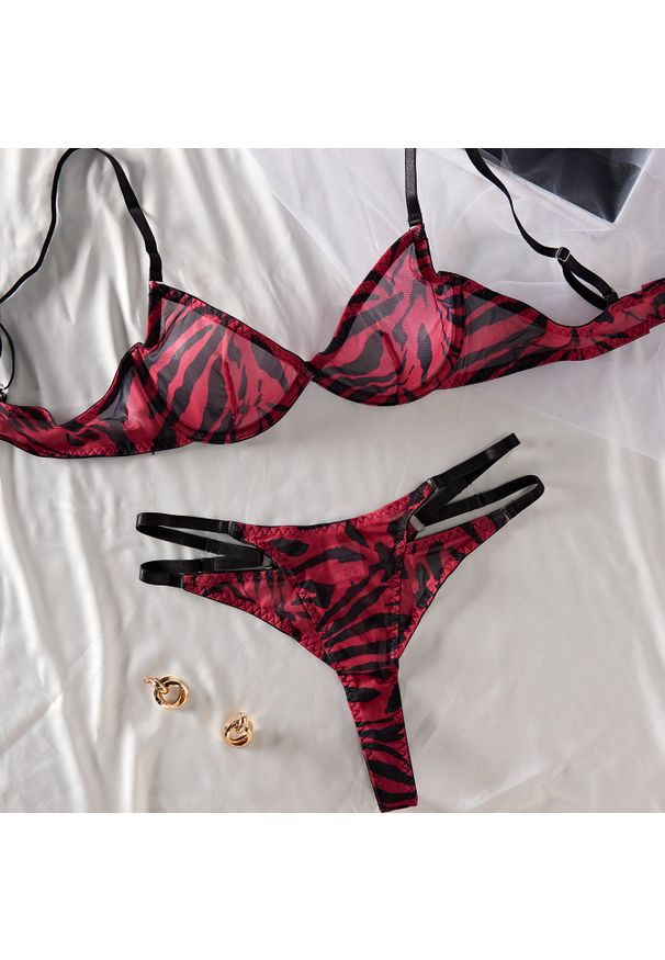 Intica - Komplet bielizny z podwójną gumką i zmysłowym krojem Astghik. Kolor: wielokolorowy. Materiał: materiał