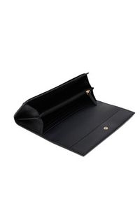 TOMMY HILFIGER - Tommy Hilfiger Duży Portfel Damski Th Legacy Flap Lrg Wallet AW0AW17267 Czarny. Kolor: czarny. Materiał: skóra