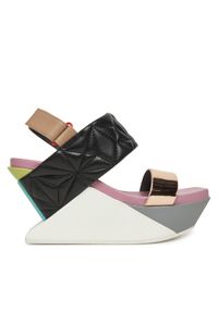 United Nude Sandały Delta Wedge Puffy 10902886188 Kolorowy. Materiał: skóra. Wzór: kolorowy