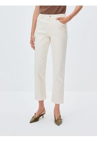 Reserved - Jeansy straight - złamana biel #1