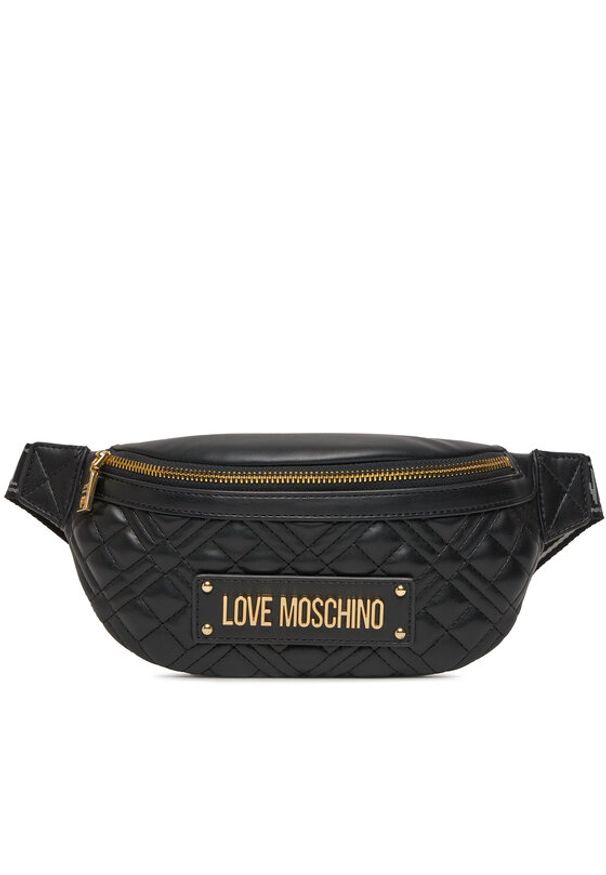 Love Moschino - LOVE MOSCHINO Saszetka nerka JC4003PP1ILA0000 Czarny. Kolor: czarny. Materiał: skóra