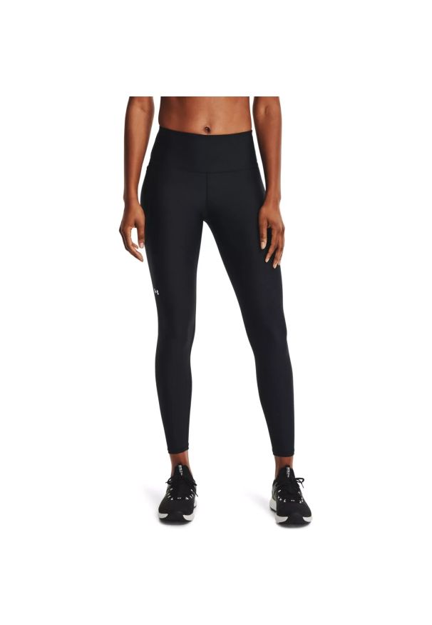 Legginsy Under Armour HG Armour HiRise Leg NS (1365336-001). Kolor: czarny. Materiał: poliester, materiał. Wzór: kolorowy. Sport: fitness