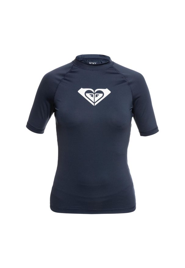 Roxy - Koszulka rash vest z krótkim rękawem dla Kobiety WHOLE HEARTED Niebieski. Kolor: niebieski. Materiał: poliester, materiał, elastan. Długość: krótkie