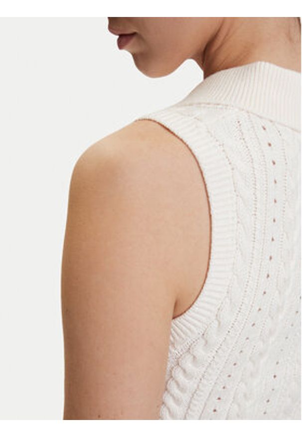 Tommy Jeans Sweter DW0DW22318 Biały Regular Fit. Kolor: biały. Materiał: bawełna