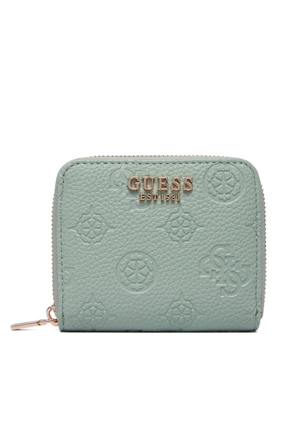 Guess Portfel Cresidia II Logo SWPD98 88137 Zielony. Kolor: zielony. Materiał: skóra