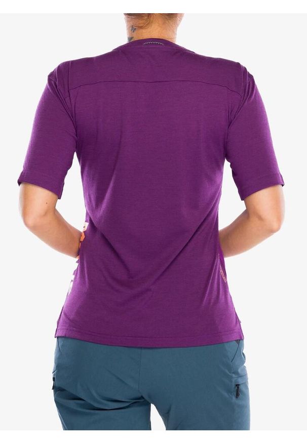 MONS ROYALE - Koszulka rowerowa damska Mons Royale Diversion Merino Bike Jersey Short Sleeve. Kolor: fioletowy. Materiał: jersey. Sport: kolarstwo