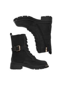 DeeZee Trzewiki 60110-1 Czarny. Kolor: czarny. Materiał: materiał #7