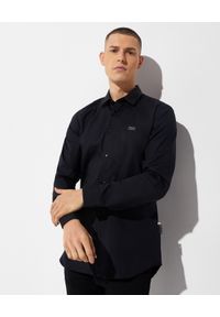 Philipp Plein - PHILIPP PLEIN - Czarna koszula PLAYBOY. Kolor: czarny. Materiał: bawełna. Długość rękawa: długi rękaw. Długość: długie. Wzór: nadruk, aplikacja, kolorowy. Styl: klasyczny