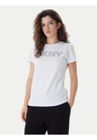 DKNY Sport T-Shirt DP5T9923 Biały Regular Fit. Kolor: biały. Materiał: bawełna. Styl: sportowy #1