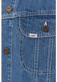 Lee Kurtka jeansowa damska przejściowa. Okazja: na co dzień. Kolor: niebieski. Materiał: jeans. Styl: casual #5