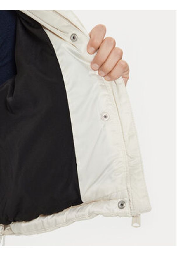 Tommy Jeans Kurtka zimowa Satin DW0DW18292 Beżowy Regular Fit. Kolor: beżowy. Materiał: syntetyk. Sezon: zima