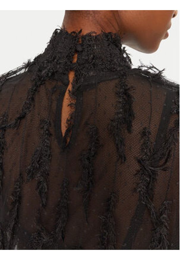 Munthe Bluzka 244102824440 Czarny Relaxed Fit. Kolor: czarny. Materiał: syntetyk