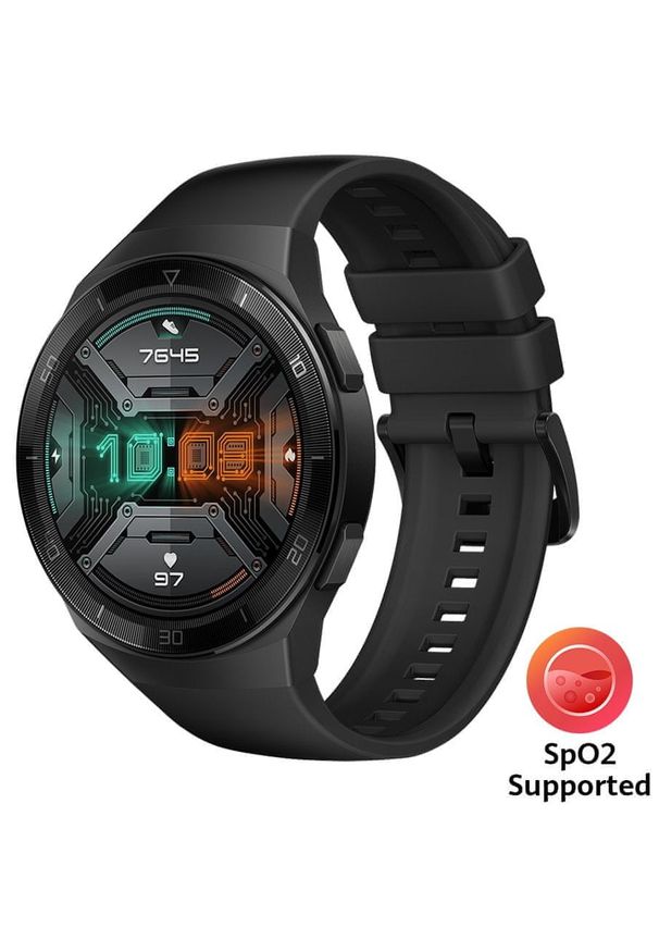 HUAWEI - Huawei smartwatch Watch GT 2e, Graphite Black, 46 mm. Rodzaj zegarka: smartwatch. Kolor: czarny. Styl: sportowy