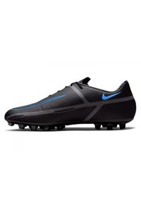 Buty piłkarskie Nike Phantom GT2 Academy Ag M DC0798-004 czarne czarne. Nosek buta: okrągły. Kolor: czarny. Materiał: materiał, syntetyk. Szerokość cholewki: normalna. Sezon: jesień. Sport: piłka nożna #2