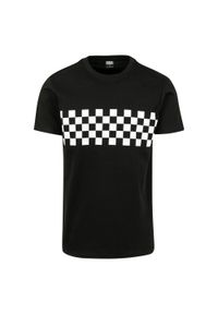 Urban Classics - T-shirt Męski W Kratkę. Kolor: czarny, biały, wielokolorowy. Wzór: kratka. Sport: turystyka piesza #1