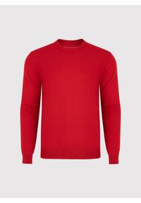 Pako Lorente - PAKO LORENTE – Czerwony męski sweter. Kolor: czerwony. Materiał: akryl, wełna, poliamid. Wzór: gładki. Sezon: jesień #8