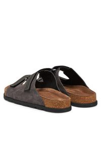Rieker Klapki 21160-45 Szary. Kolor: szary. Materiał: skóra, zamsz #6