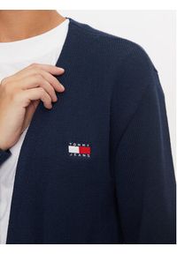 Tommy Jeans Kardigan DW0DW18691 Granatowy Loose Fit. Kolor: niebieski. Materiał: syntetyk