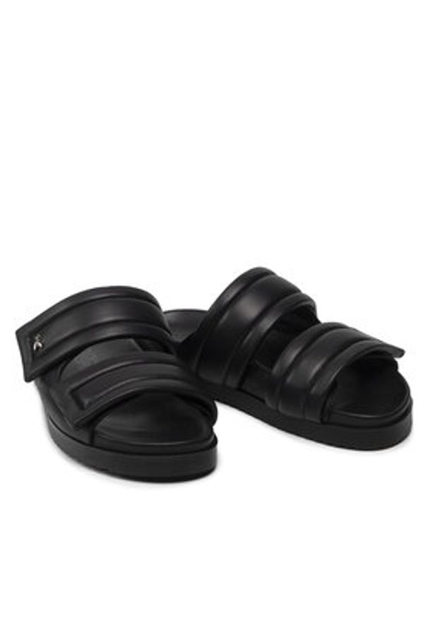 Patrizia Pepe Klapki 8X0001/L026-K103 Czarny. Kolor: czarny. Materiał: skóra