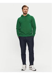 TOMMY HILFIGER - Tommy Hilfiger Bluza Essential MW0MW37235 Zielony Regular Fit. Kolor: zielony. Materiał: bawełna #4